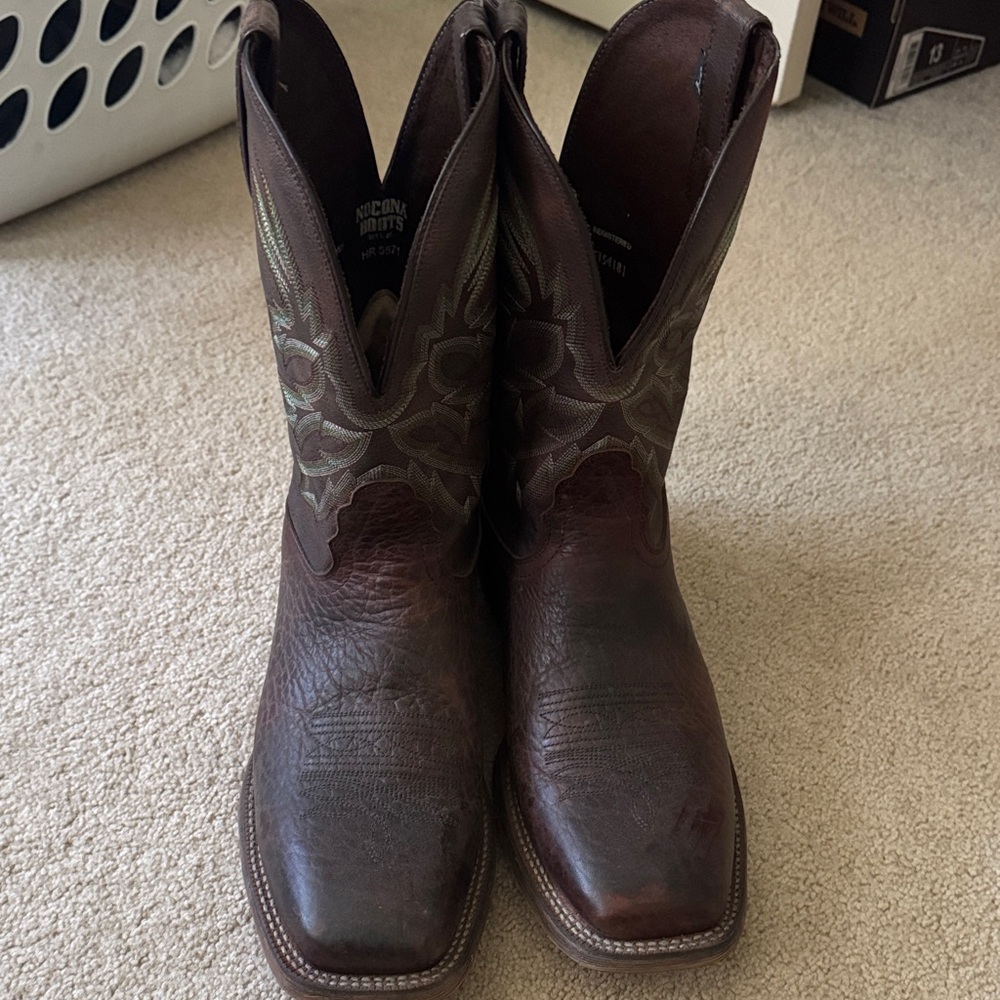 Nocona Dark Brown Leather Boots